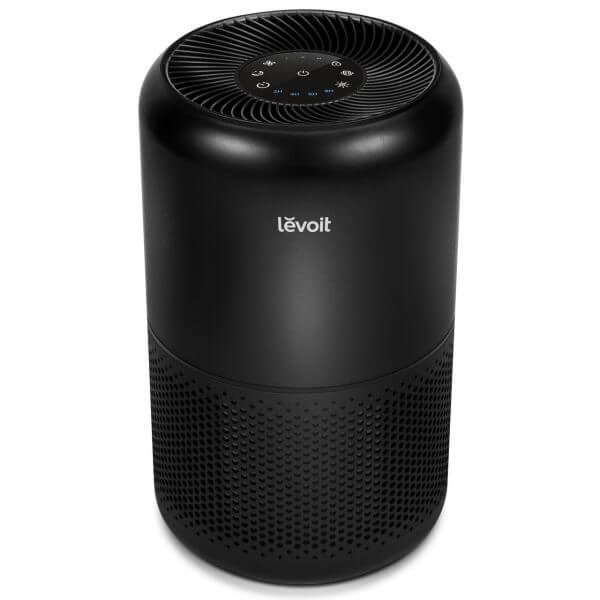 Очищувач повітря levoit CORE 300 Black, 40 м², 187 м³/год, справжній HEPA-фільтр 3 в 1, активоване вугілля, датчик стану фільтра, автоматичний режим, сенсорний екран панелі керування