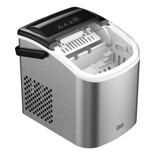 Льодогенератор iHunt Bro Ice Maker, портативний апарат для швидкого приготування льоду, до 15 кг/добу, 8-10 хв/цикл, 40 дБ, лід різних розмірів