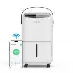 Осушувач повітря EvoAir NovaDry 12 Smart 12л/24год датчик вологості іонізація УФ-лампа сушіння одягу білий колір, чорний ремінець