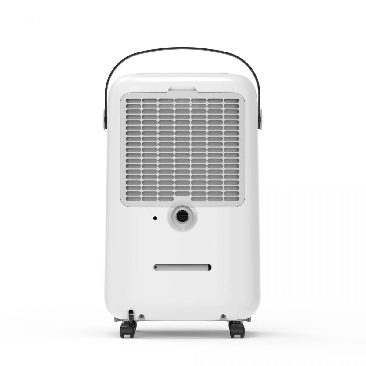 Осушувач EvoAir NovaDry 16 Smart 16л/добу з датчиком вологості функція іонізації УФ-лампа резервуар 2,5л білий коричневий ремінець