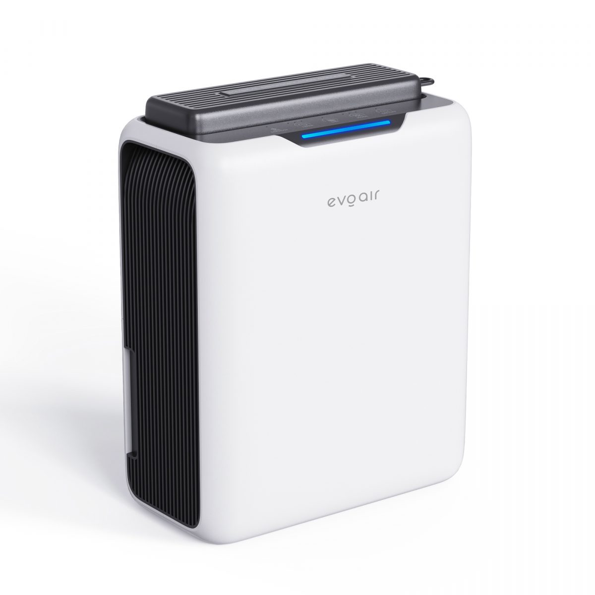 Осушувач повітря Evoair HUMIXDUO, 500 мл/добу, 3 режими, безшумний, підсвітка, таймер 48 год, бак 2.5 л, білий