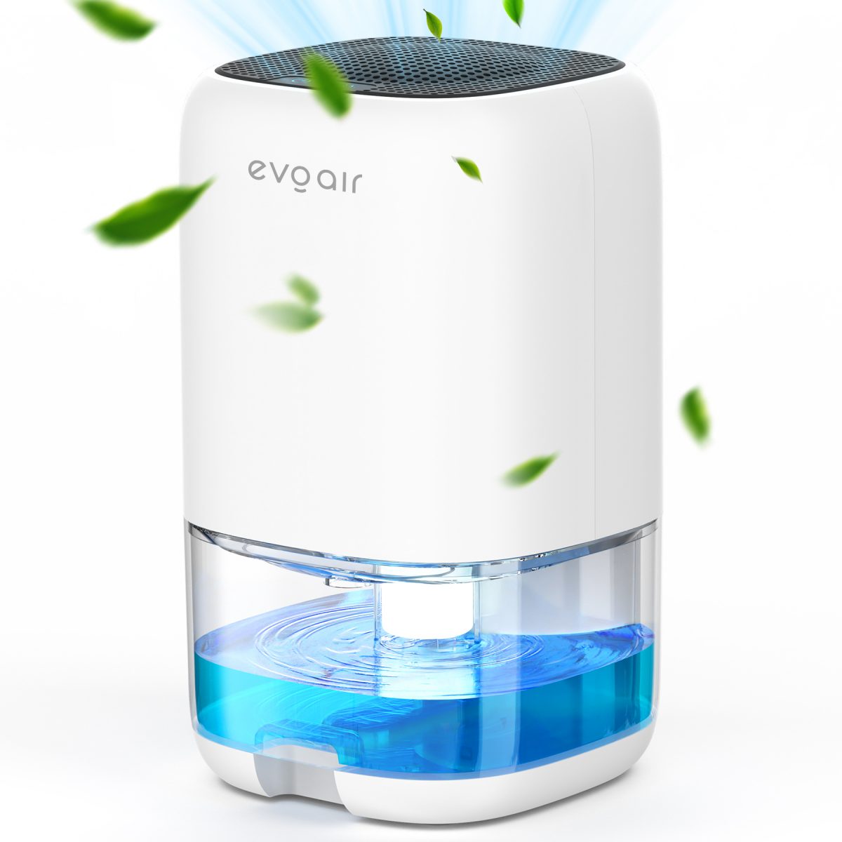 Осушувач повітря Evoair HUMIX300, 300 мл/24 год, безшумний, підсвічування 7 кольорів, резервуар 1 л, білий
