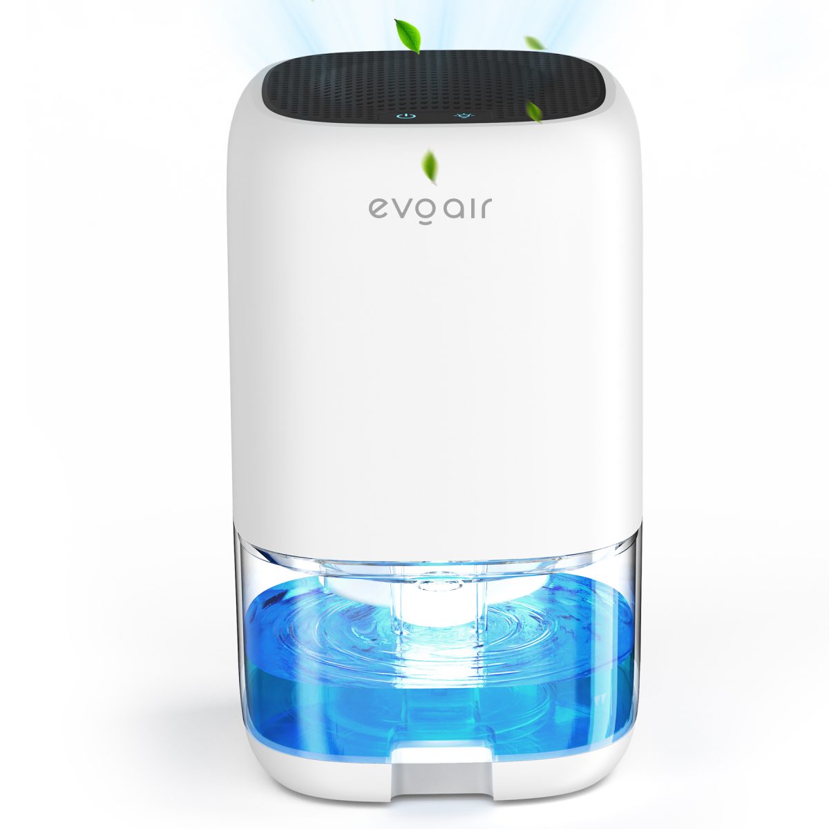 Осушувач повітря Evoair HUMIX300, 300 мл/24 год, безшумний, підсвічування 7 кольорів, резервуар 1 л, білий