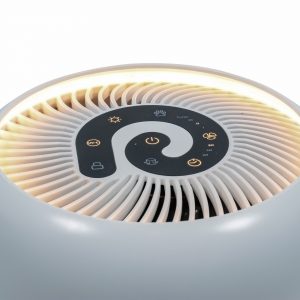 Очисник повітря Evoair YuvoSpin з УФ-C лампою, True HEPA фільтром, 4 швидкості, нічний режим, білий
