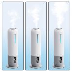 Зволожувач повітря Evoair Umio, УФ-лампа, індикатор вологості, розпилювач, ароматерапія, пульт дистанційного керування, білий