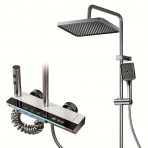 Розумний душовий комплект, iHunt MZ110GR, LED-дисплей, цифровий дисплей, 4 режими потоку, регулювання