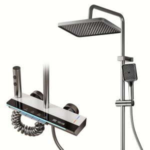 Розумний душовий комплект, iHunt MZ110GR, LED-дисплей, цифровий дисплей, 4 режими потоку, регулювання