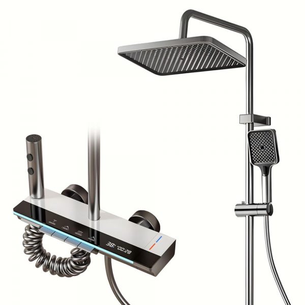 Розумний душовий комплект, iHunt MZ110GR, LED-дисплей, цифровий дисплей, 4 режими потоку, регулювання