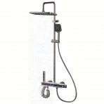 Розумний душовий комплект iHunt MZ130GR — LED-дисплей, цифрове керування, 4 режими потоку, регулювання температури, сенсорна панель