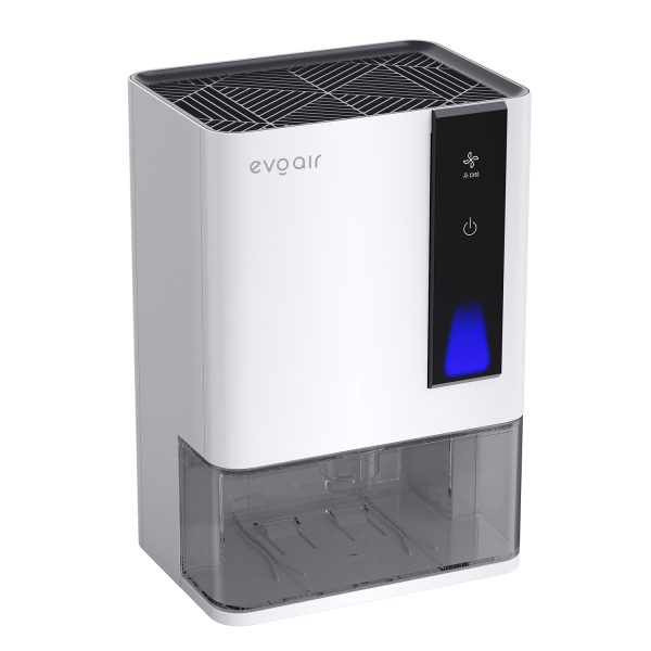Осушувач повітря Evoair HIDRY PLUS – 900 мл/24 год, бак 1.9 л, 3 швидкості, індикатор якості повітря, авто розморожування