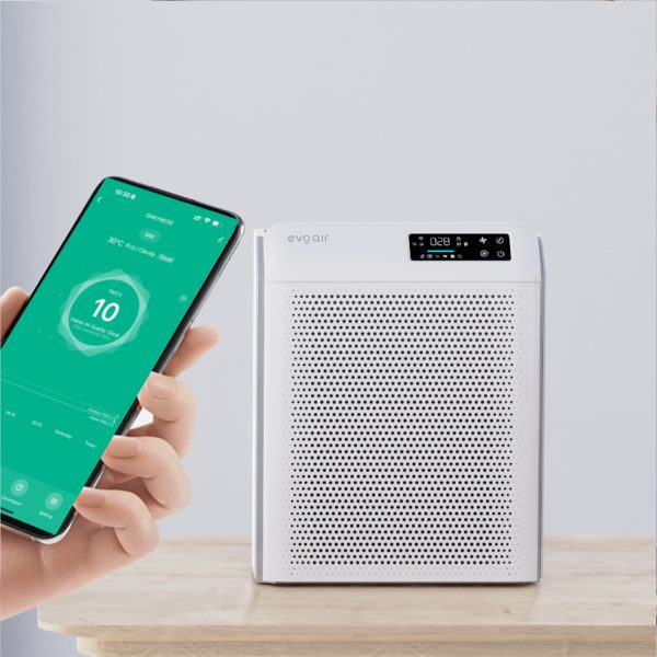 Очисник повітря Evoair HOMI P300 – CADR 300 м³/год, Wi-Fi, 3-ступенева фільтрація True HEPA H13 + вугілля, УФ-лампа, іонізація