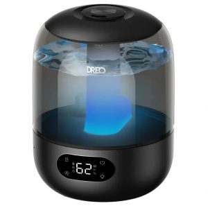 Зволожувач повітря Dreo 306 3 л, 250 мл/год, гігростат, до 30 год автономної роботи, чорний