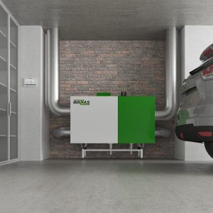 Припливно-витяжна система  Wanas Combo 1030 V/H Light Smart, 1030 м³/год, до 465 м², 41,4 dBA з рекуперацією тепла