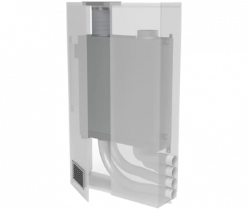 Припливно‑витяжна установка Helty Flow 1000 Steel, 300–1000 м³/год, ККД 80 %, 37–61 dB(A), для приміщень до ~460 м²