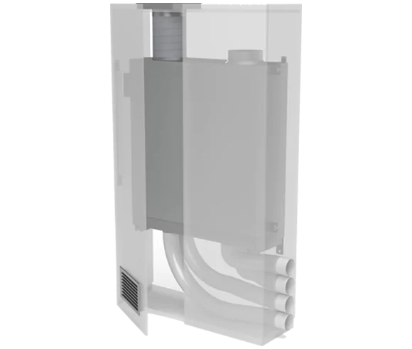 Припливно‑витяжна установка Helty Flow 1000 Steel, 300–1000 м³/год, ККД 80 %, 37–61 dB(A), для приміщень до ~460 м²