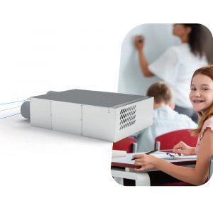 Припливно-витяжна установка Helty Flow 800 — 43–64 dB(A), ККД 80%, 300–800 м³/год, для приміщень до 360 м²