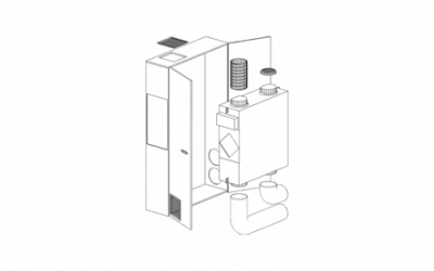 Припливно‑витяжна установка Helty Flow M1000 Steel, 300–1000 м³/год, ККД 80 %, 37–60 dB(A), для приміщень до ~600 м²