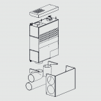 Припливно-витяжна установка Helty Flow 800 — 43–64 dB(A), ККД 80%, 300–800 м³/год, для приміщень до 360 м²